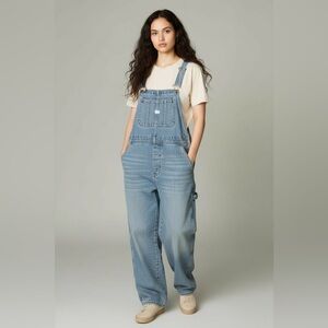 Cloth & Stone Sky Blue Denim Chambray Overalls
